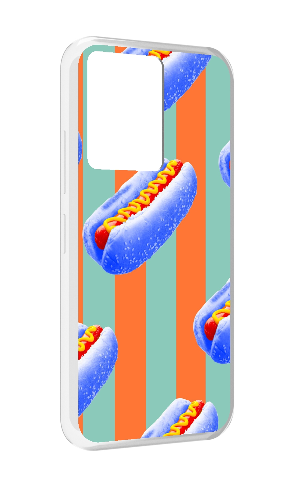 

Чехол MyPads синие хотдоги для Infinix Note 12 5G X671 / Note 12 Pro 5G, Прозрачный, Tocco