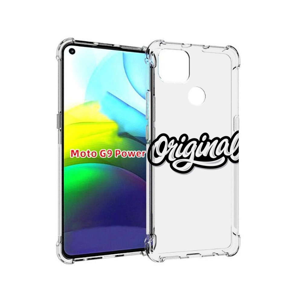 

Чехол MyPads оригинал-надпись для Motorola Moto G9 Power, Прозрачный, Tocco