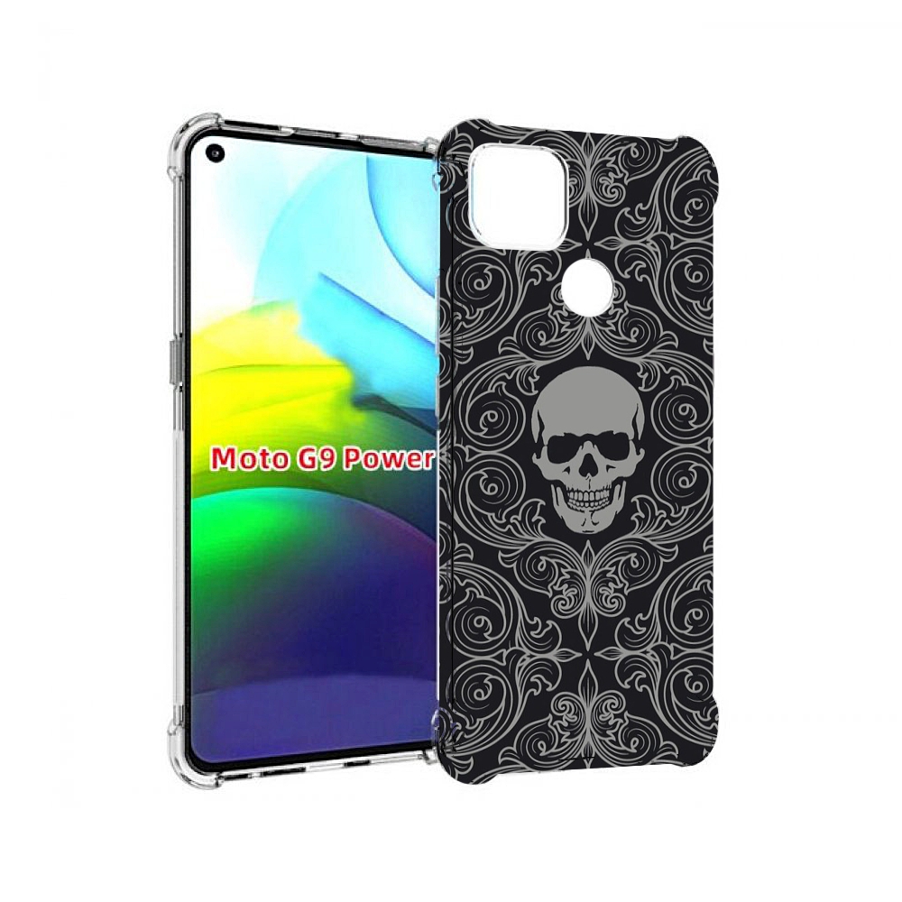 

Чехол MyPads орнамент-черепов для Motorola Moto G9 Power, Прозрачный, Tocco