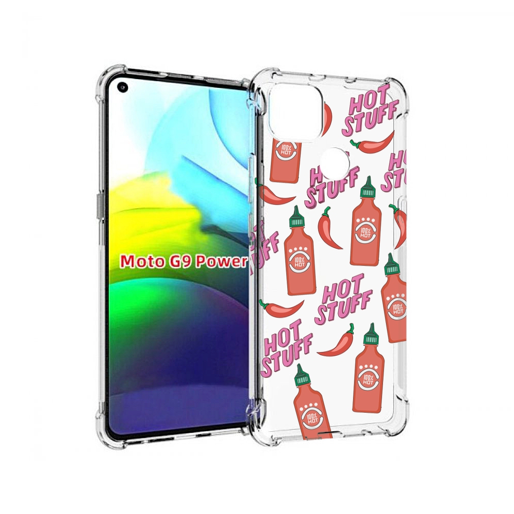 

Чехол MyPads острые-перчики для Motorola Moto G9 Power, Прозрачный, Tocco