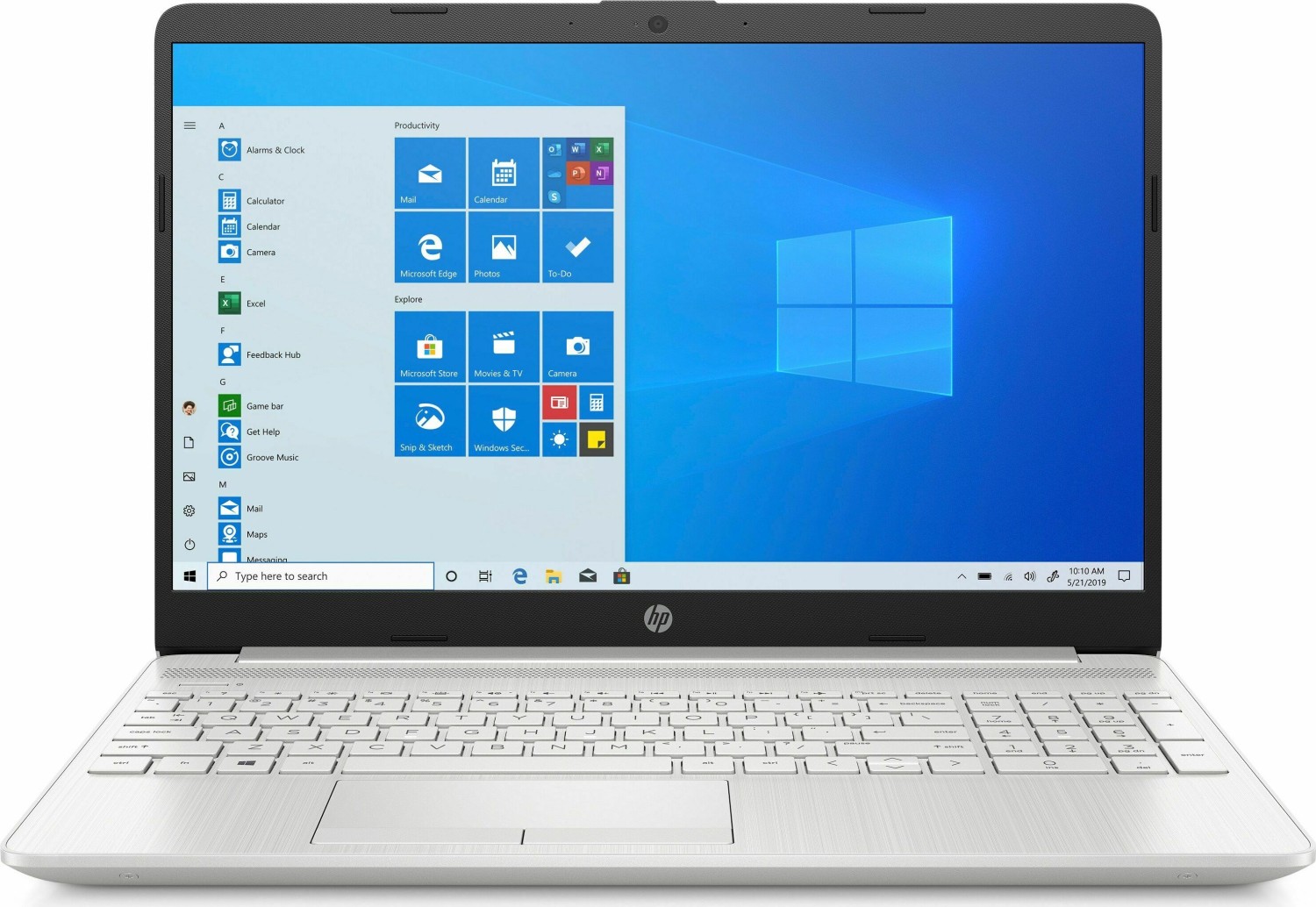 Ноутбук HP 15-dw1006ny White (4C8L1EA)