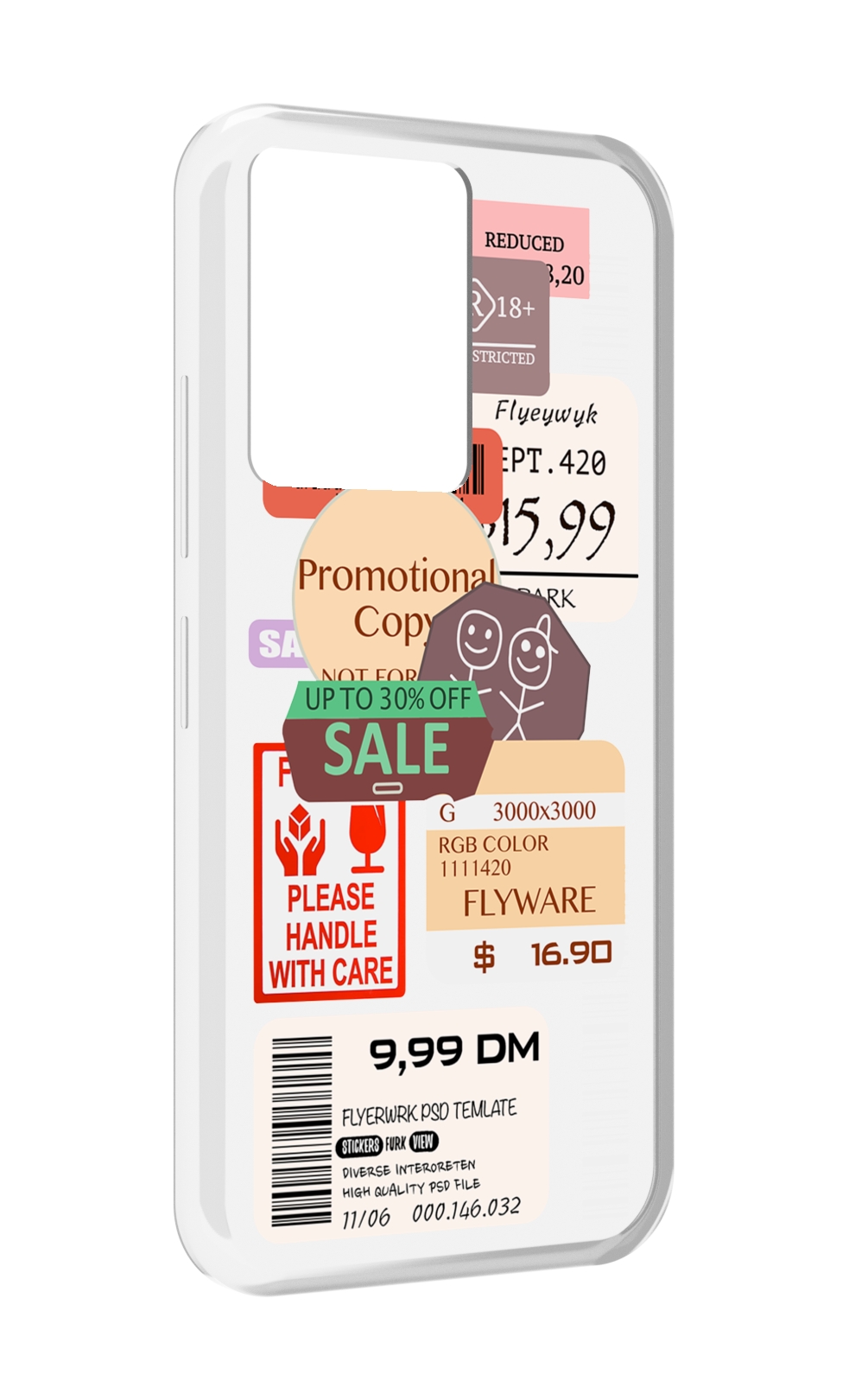 

Чехол MyPads скидочные-купоны-принт для Infinix Note 12 5G X671 / Note 12 Pro 5G, Прозрачный, Tocco