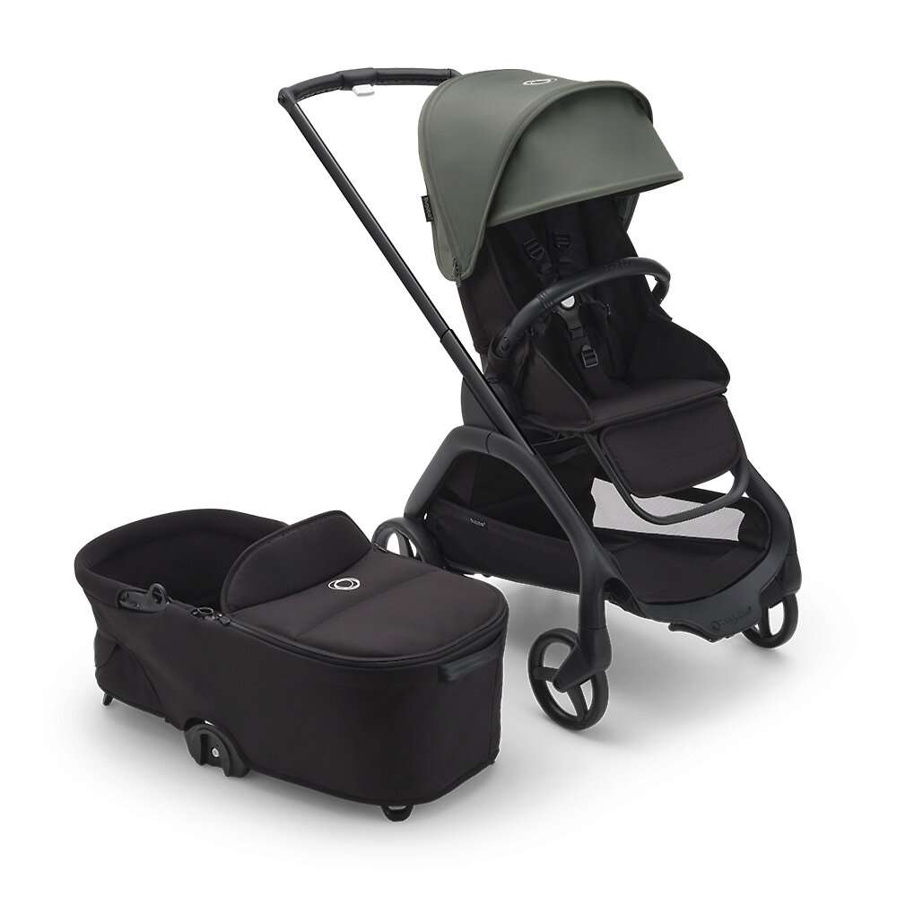 

Коляска 2в1 Bugaboo Dragonfly Black, цвет Black / Forest Green, Dragonfly Black