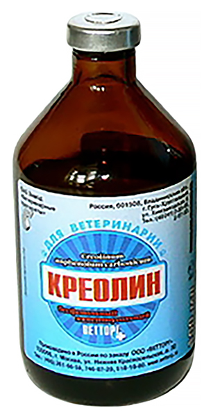 

Препараты для кожи и шерсти животных АО ЗВП Креолин бесфенольный каменноугольный, 100 мл, КРЕОЛИН БЕСФЕНОЛЬНЫЙ КАМЕННОУГОЛЬНЫЙ препарат для обработки кожи животных с дезинфицирующим, антисептическим, бактерицидным эффектом 100 мл раствор для наружного при