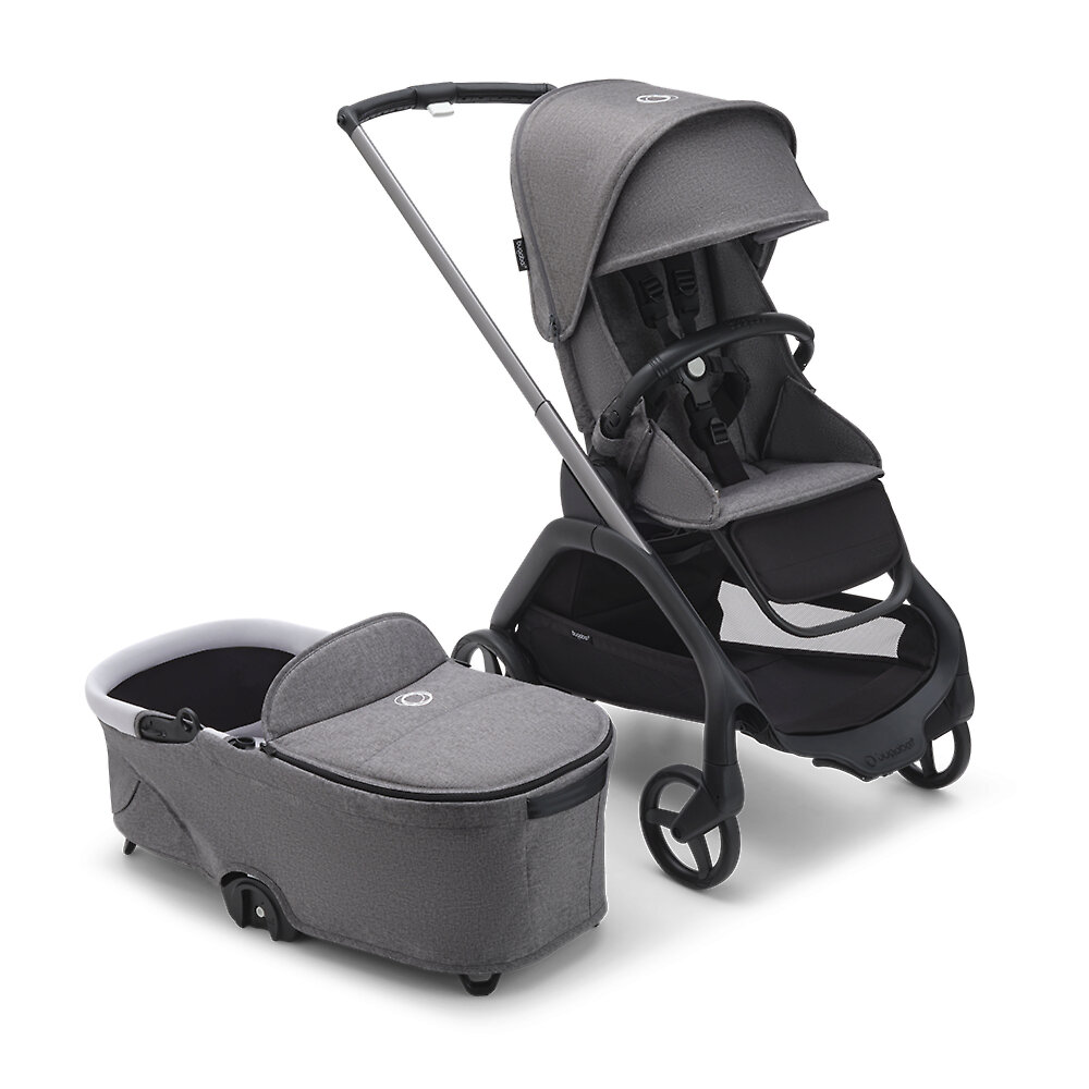 Коляска 2в1 Bugaboo Dragonfly Graphite, цвет Grey Melange