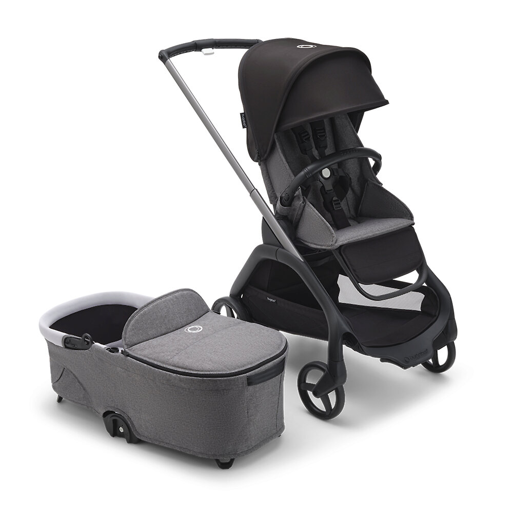 

Коляска 2в1 Bugaboo Dragonfly Graphite, цвет Grey Melange / Midnight Black, Dragonfly Graphite