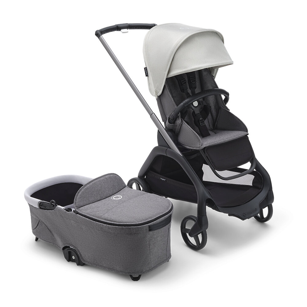 

Коляска 2в1 Bugaboo Dragonfly Graphite, цвет Grey Melange / Misty White, Dragonfly Graphite