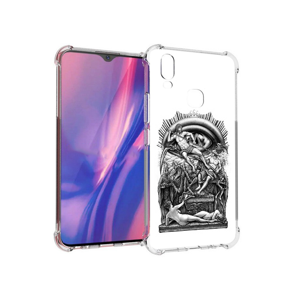 

Чехол MyPads Tocco для Vivo Y11 оракул черно белый (PT144890.422.528), Прозрачный, Tocco