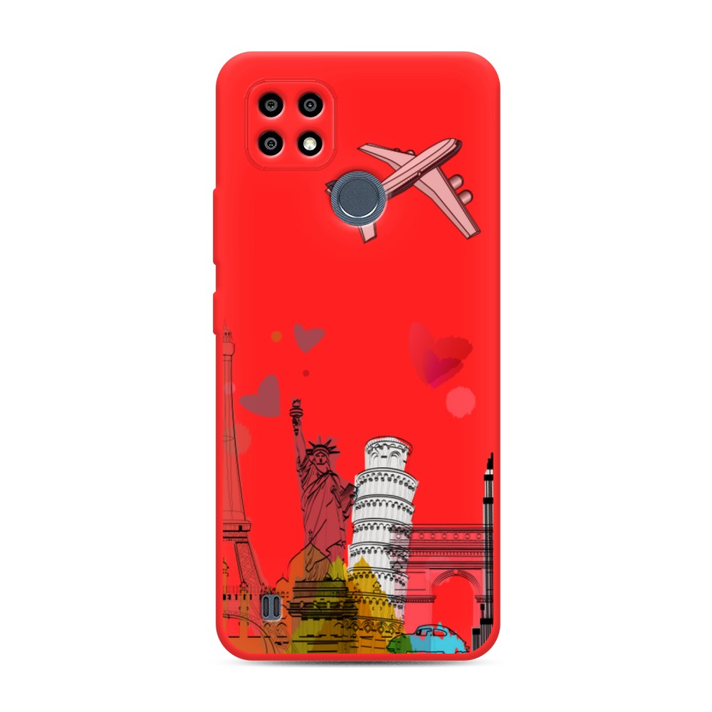 

Чехол Awog на Realme C21Y/C25Y "Самолет путешествий"