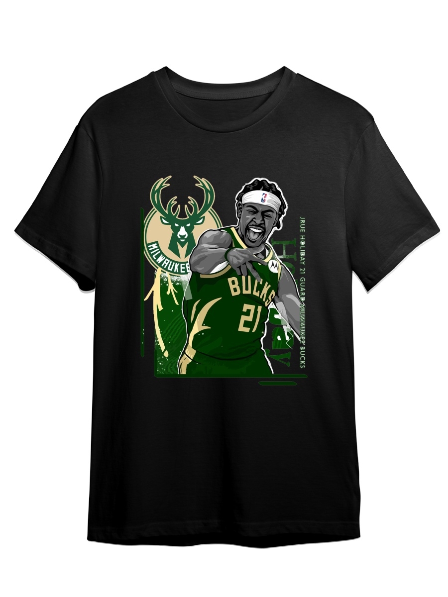 фото Футболка унисекс сувенирshop баскетбол/nba/milwaukee bucks 23 черный 2xl