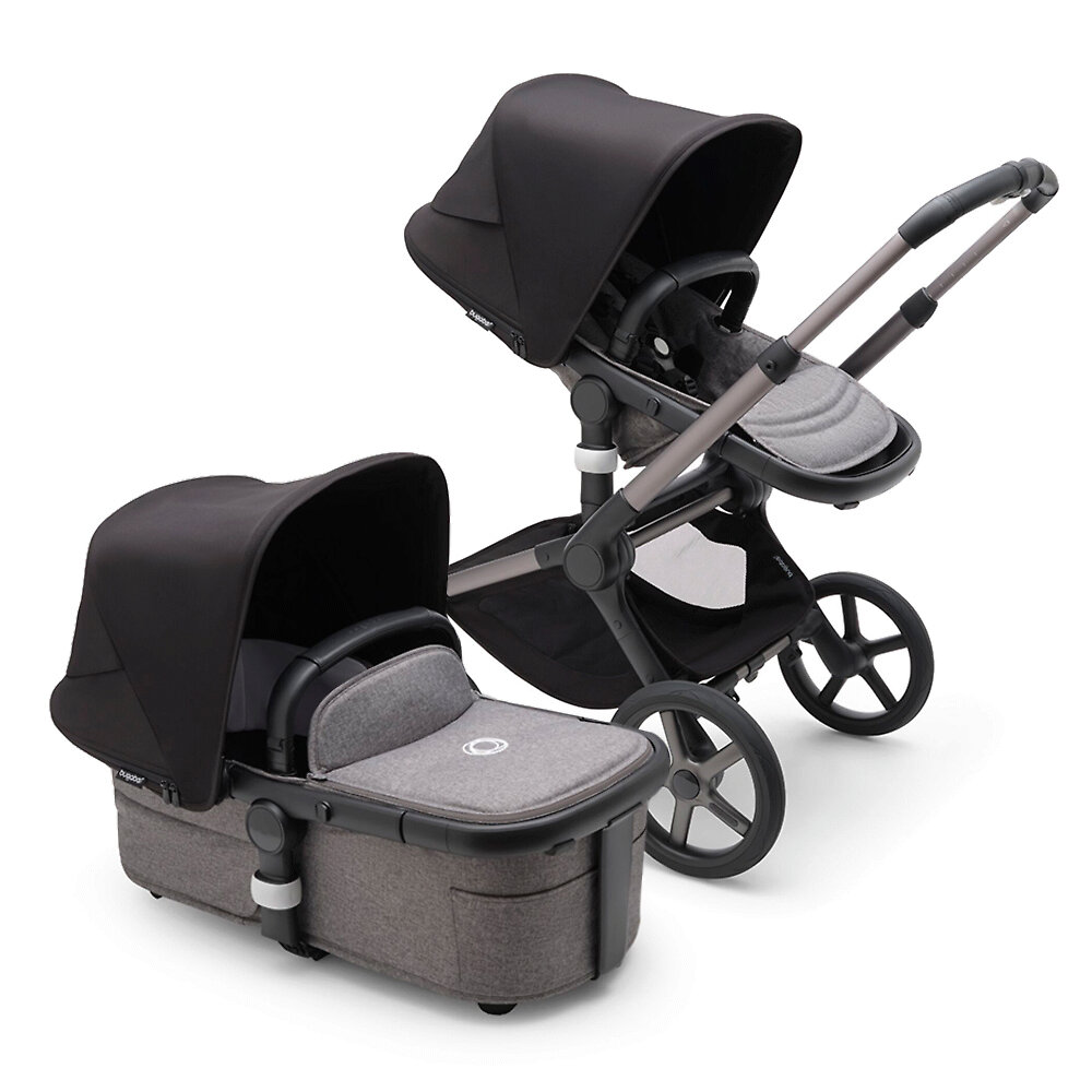 

Коляска 2в1 Bugaboo Fox 5 Graphite, цвет Grey Melange / Midnight Black, Fox 5 Graphite