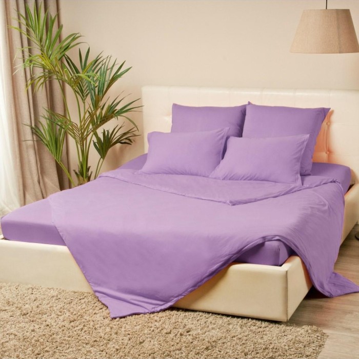 

Комплект наволочек VIOLETT 50х70- 2 шт., цв.сиреневый, трикотаж 130г/м хл.100%