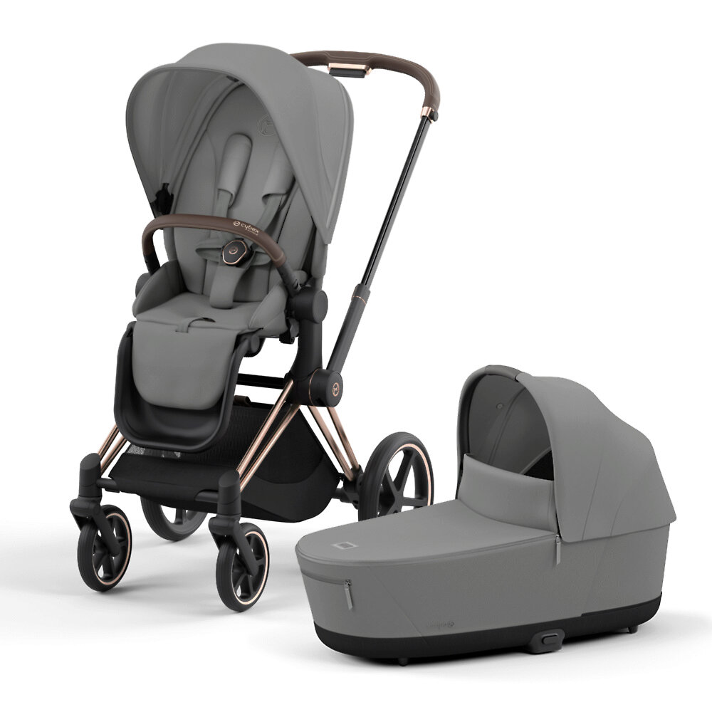 

Коляска 2в1 Cybex Priam IV Rose Gold, цвет Mirage Grey, Priam IV Rose Gold