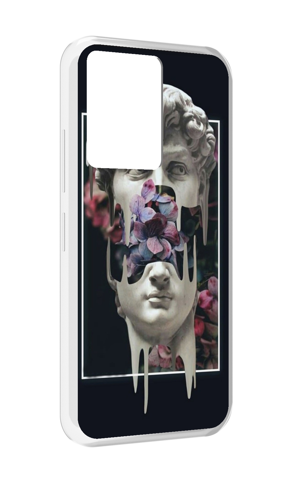 

Чехол MyPads статуя-с-цветами-внутри для Infinix Note 12 5G X671 / Note 12 Pro 5G, Прозрачный, Tocco