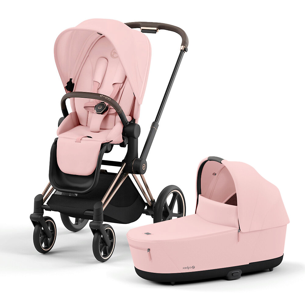 

Коляска 2в1 Cybex Priam IV Rose Gold, цвет Peach Pink, Priam IV Rose Gold
