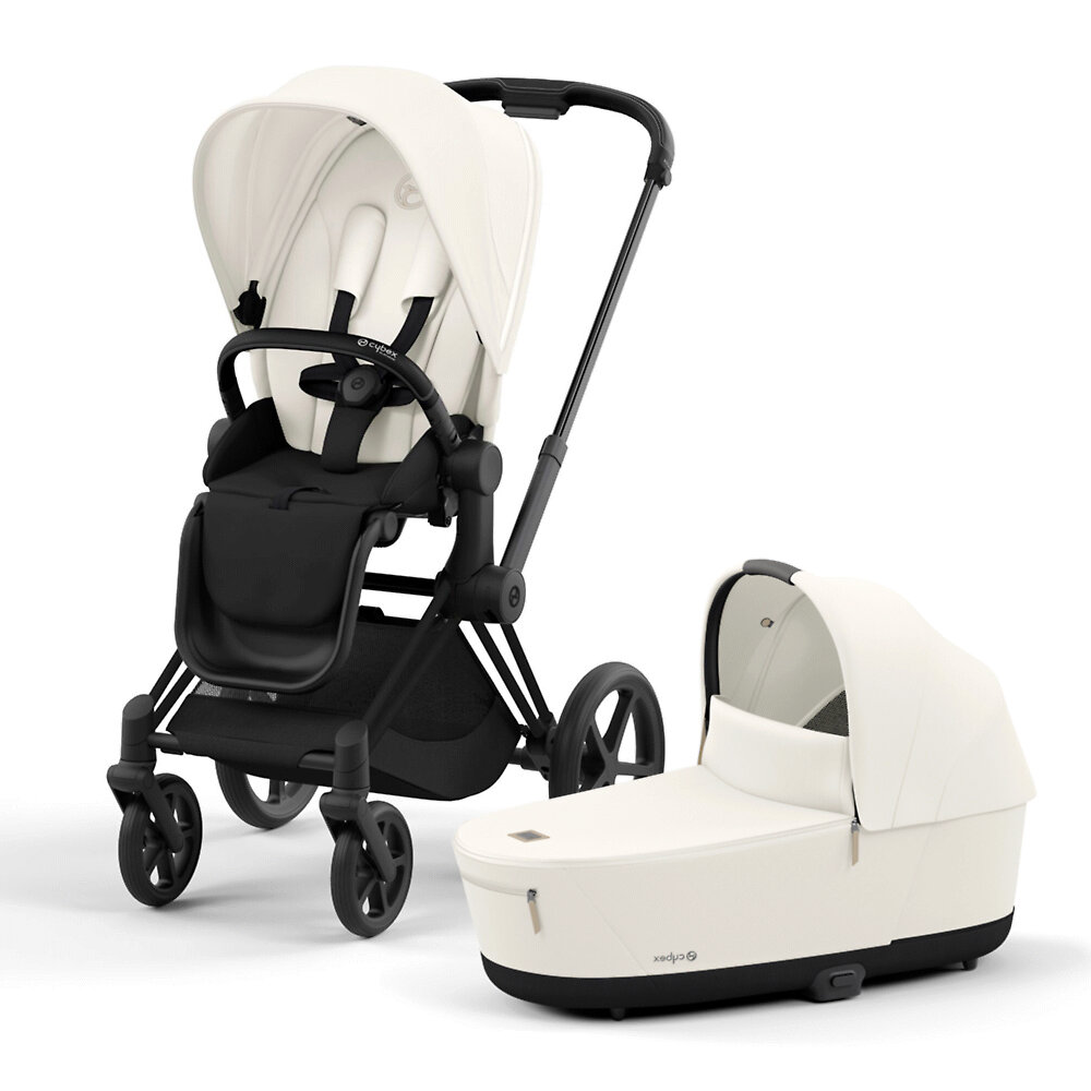 

Коляска 2в1 Cybex Priam IV, цвет Off White / Matt Black, Priam IV