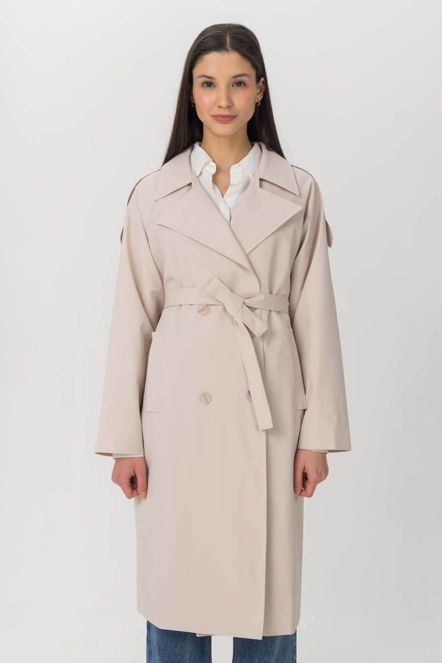 

Тренч женский ELARDIS El_W60956 бежевый 42, El_W60956