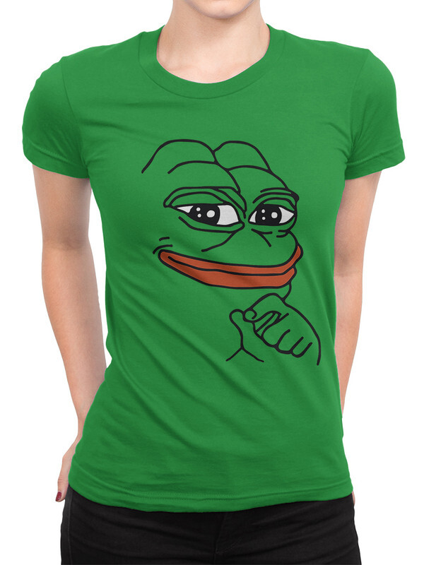 

Футболка женская DreamShirts Studio Мем Лягушонок Пепе 242-frogmeme-1 зеленая XS, Зеленый, Мем Лягушонок Пепе 242-frogmeme-1