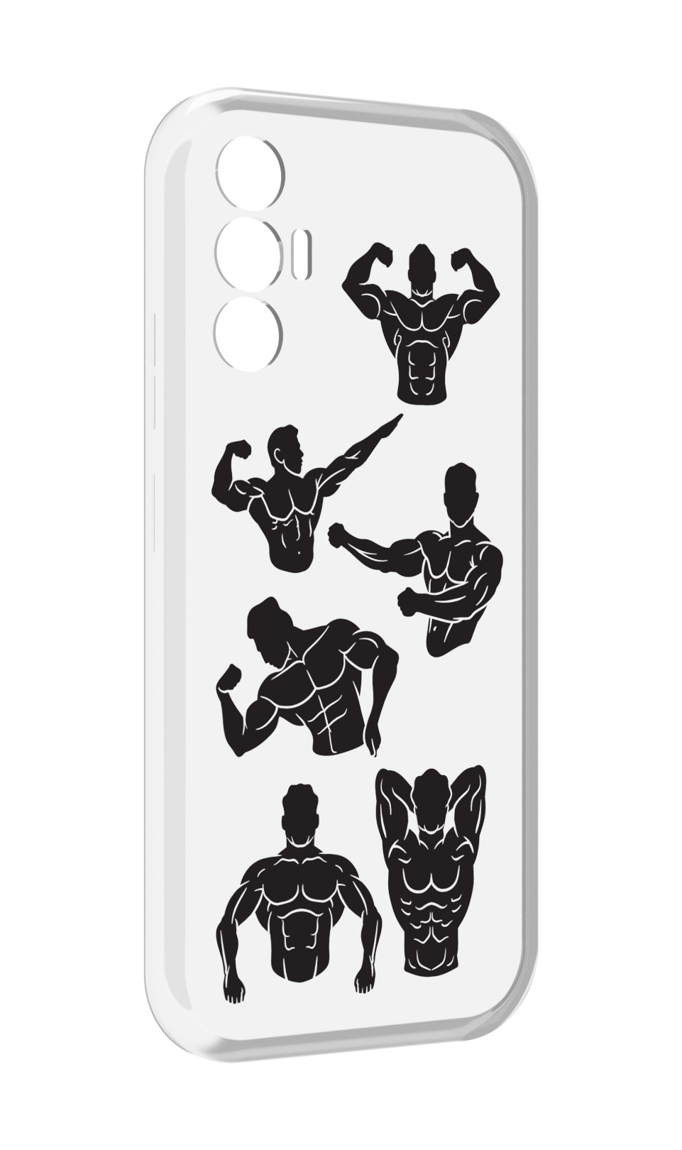

Чехол MyPads Атлет мужской для Tecno Pova 3, Прозрачный, Tocco