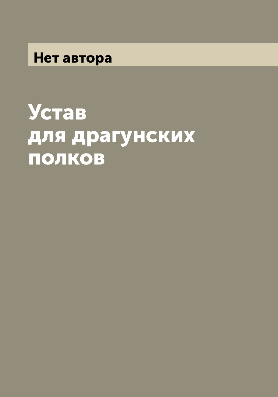 фото Книга устав для драгунских полков archive publica