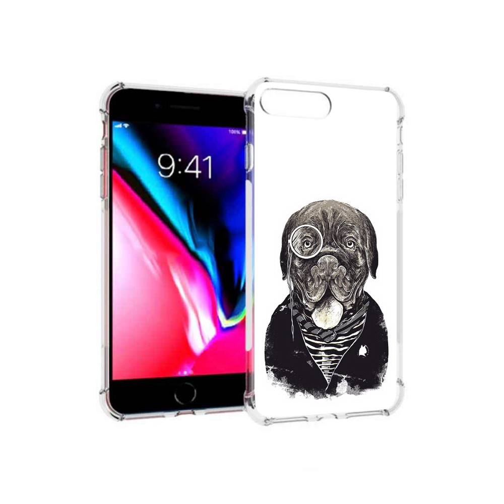 

Чехол MyPads Tocco для Apple iPhone 8 Plus солидный песик (PT70866.609.615), Прозрачный, Tocco