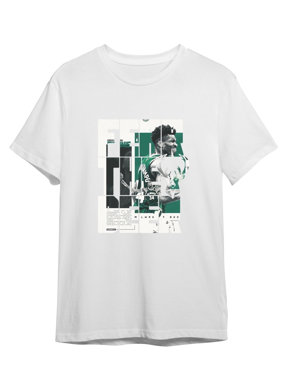 фото Футболка унисекс сувенирshop баскетбол/nba/giannis 28 белый 3xl