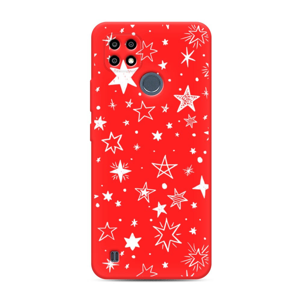 

Чехол Awog на Realme C21Y/C25Y "Звездочки графика белая"