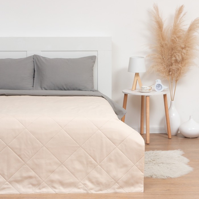 

Покрывало LoveLife 1,5 сп 150х210±5 см, цвет бежевый, микрофайбер, 100% п/э