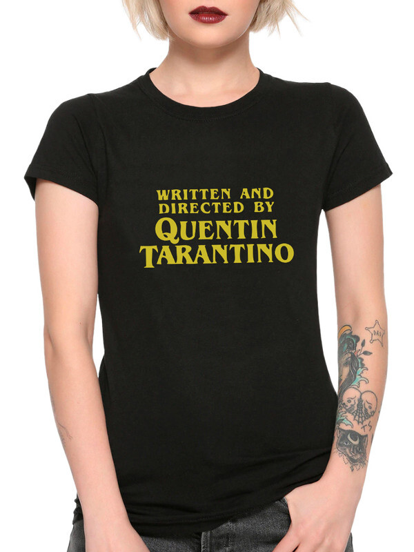 Футболка женская DreamShirts Studio Квентин Тарантино 255-tarantino-1 черная, черный, хлопок  - купить