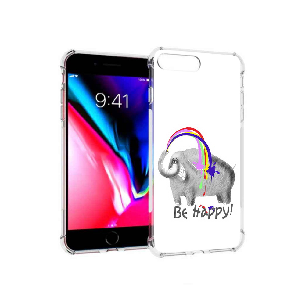

Чехол MyPads Tocco для Apple iPhone 8 Plus счастливый слон (PT70866.609.632), Прозрачный, Tocco
