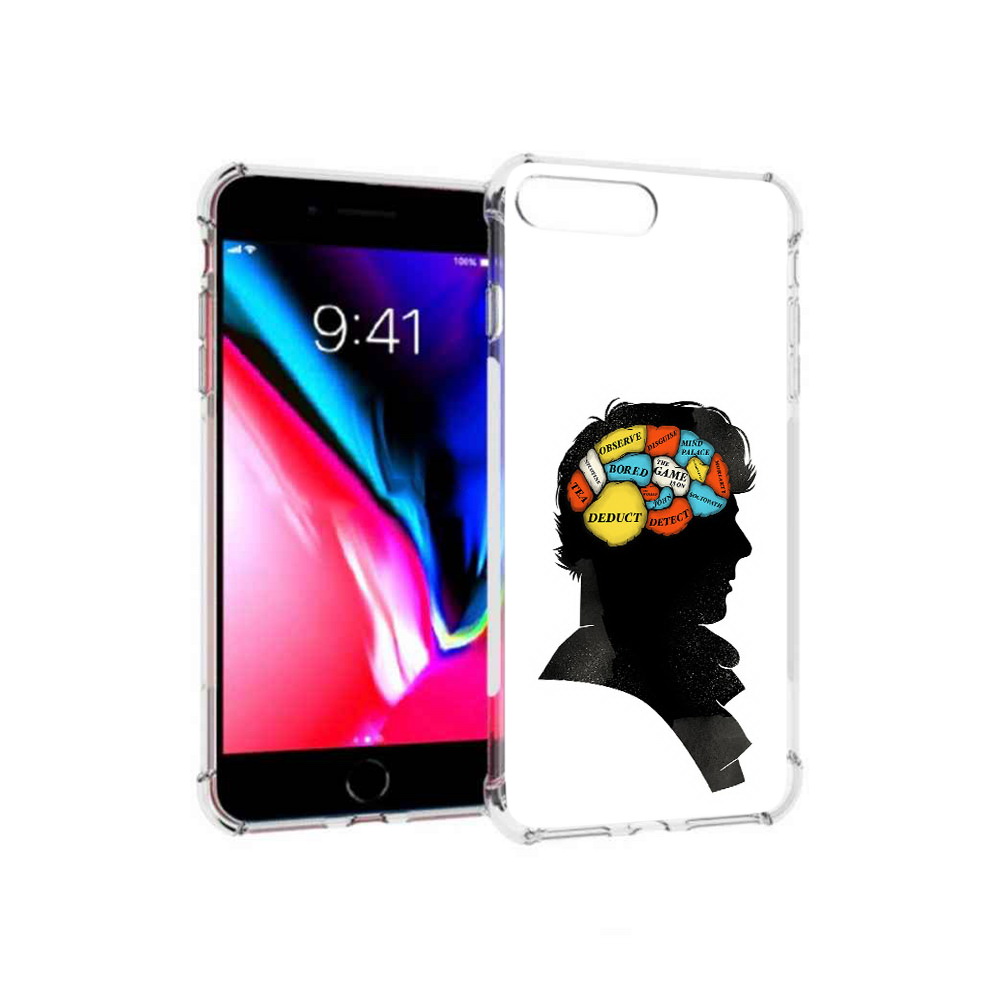 

Чехол MyPads Tocco для Apple iPhone 8 Plus темный рисунок (PT70866.609.640), Прозрачный, Tocco