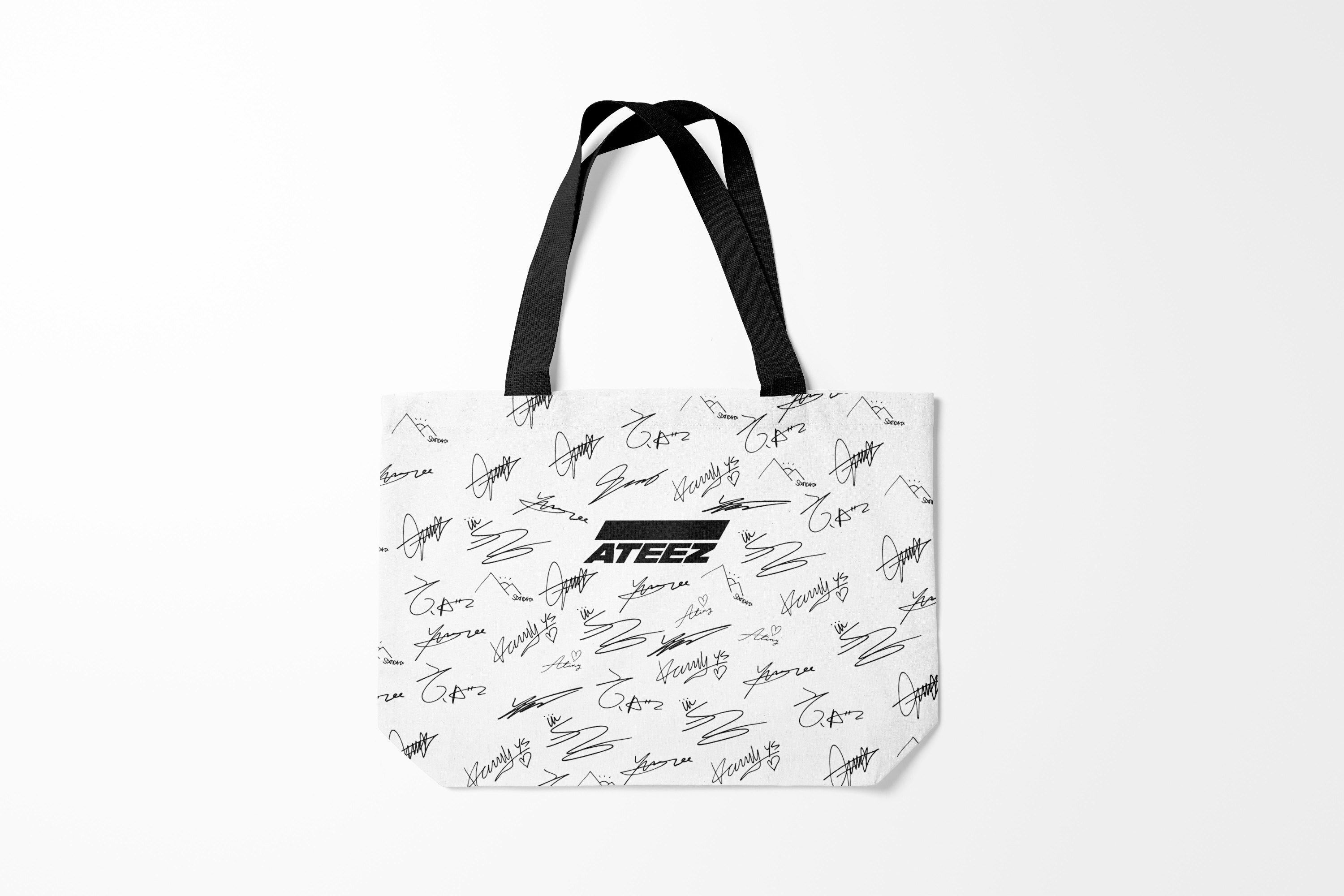 

Сумка шoппер унисекс Burnettie Ateez АВТОГРАФЫ, белый, Ateez АВТОГРАФЫ