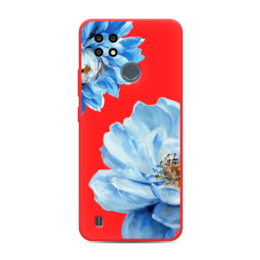 

Чехол Awog на Realme C21Y/C25Y "Голубые клематисы"