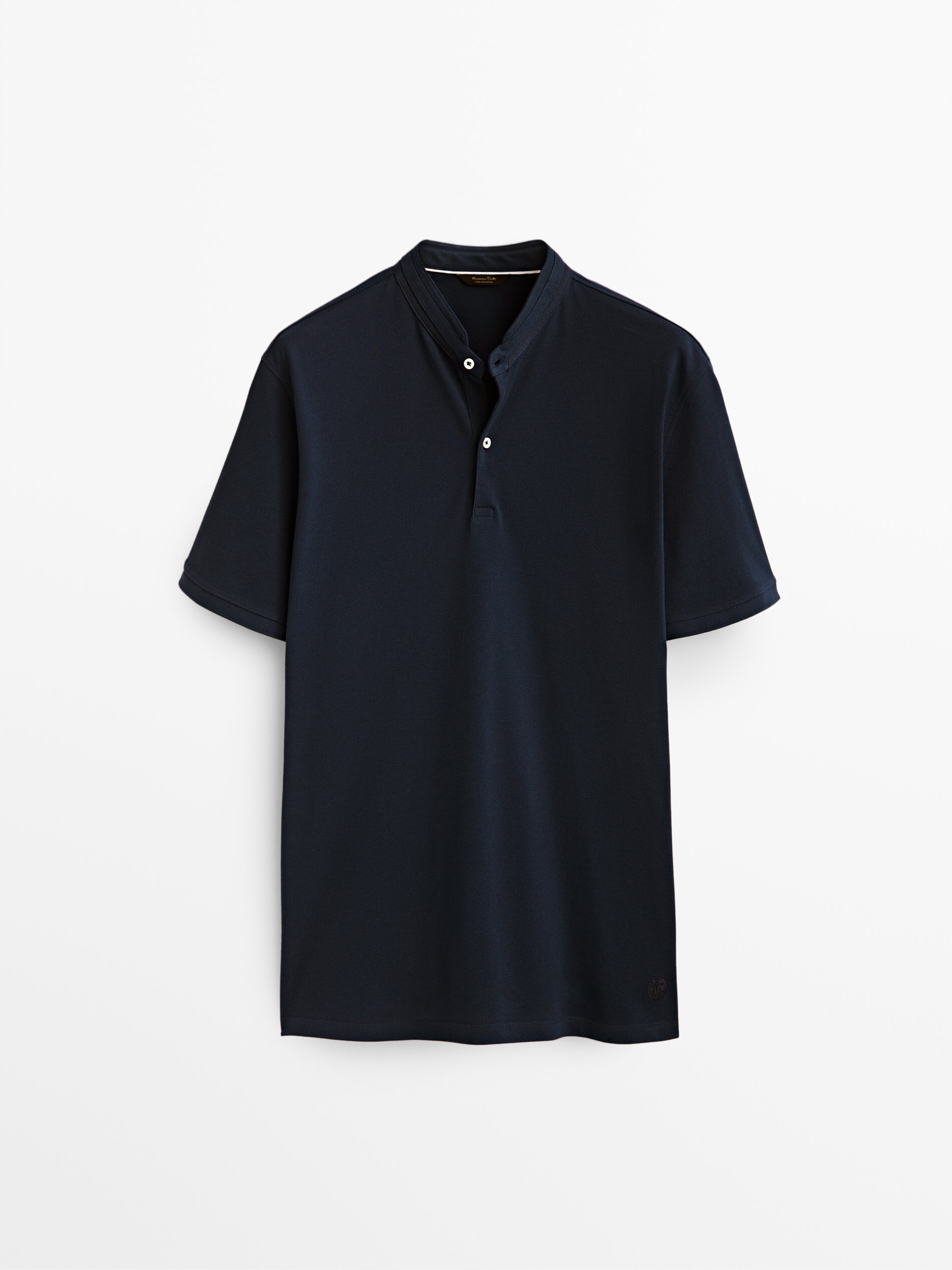 

Футболка мужская Massimo Dutti 00726300401 синяя S, 00726300401