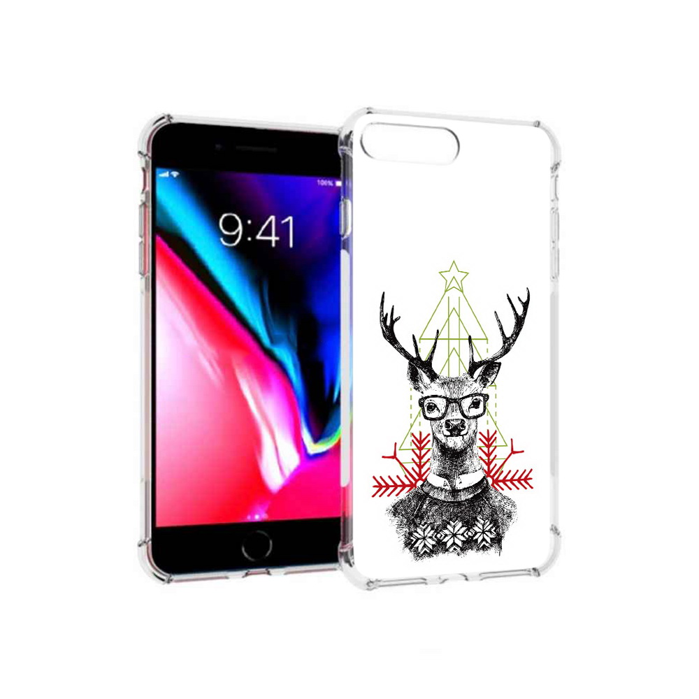 

Чехол MyPads Tocco для Apple iPhone 8 Plus умный олень (PT70866.609.652), Прозрачный, Tocco