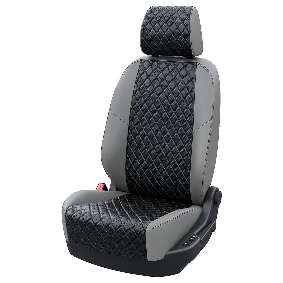 

Чехлы на сиденья Автодруг для Hyundai Tucson A1091DS2081 Экокожа ромб Серый Черный, Черный;серый, A1091