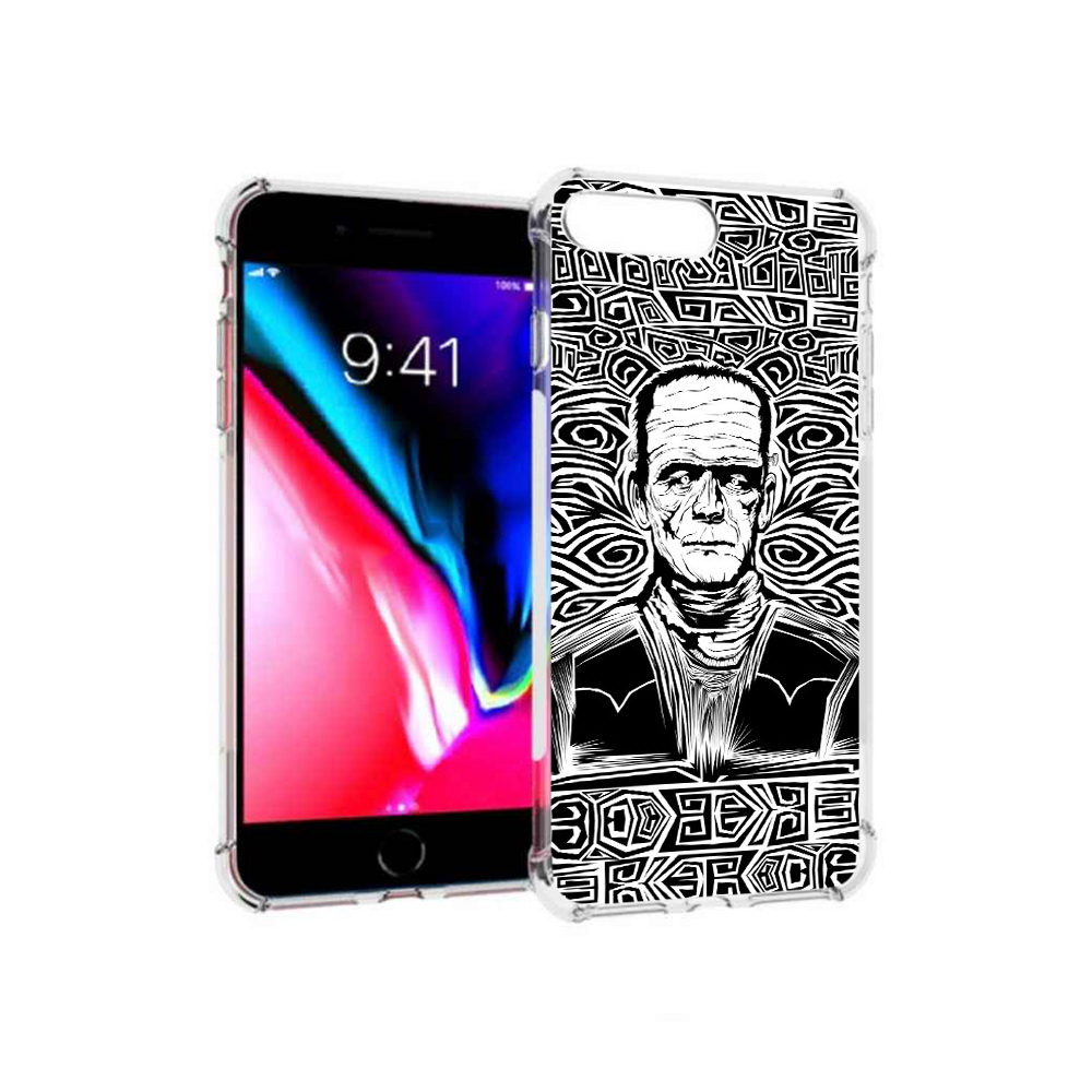 

Чехол MyPads Tocco для Apple iPhone 8 Plus франкенштейн черно белый (PT70866.609.661), Прозрачный, Tocco