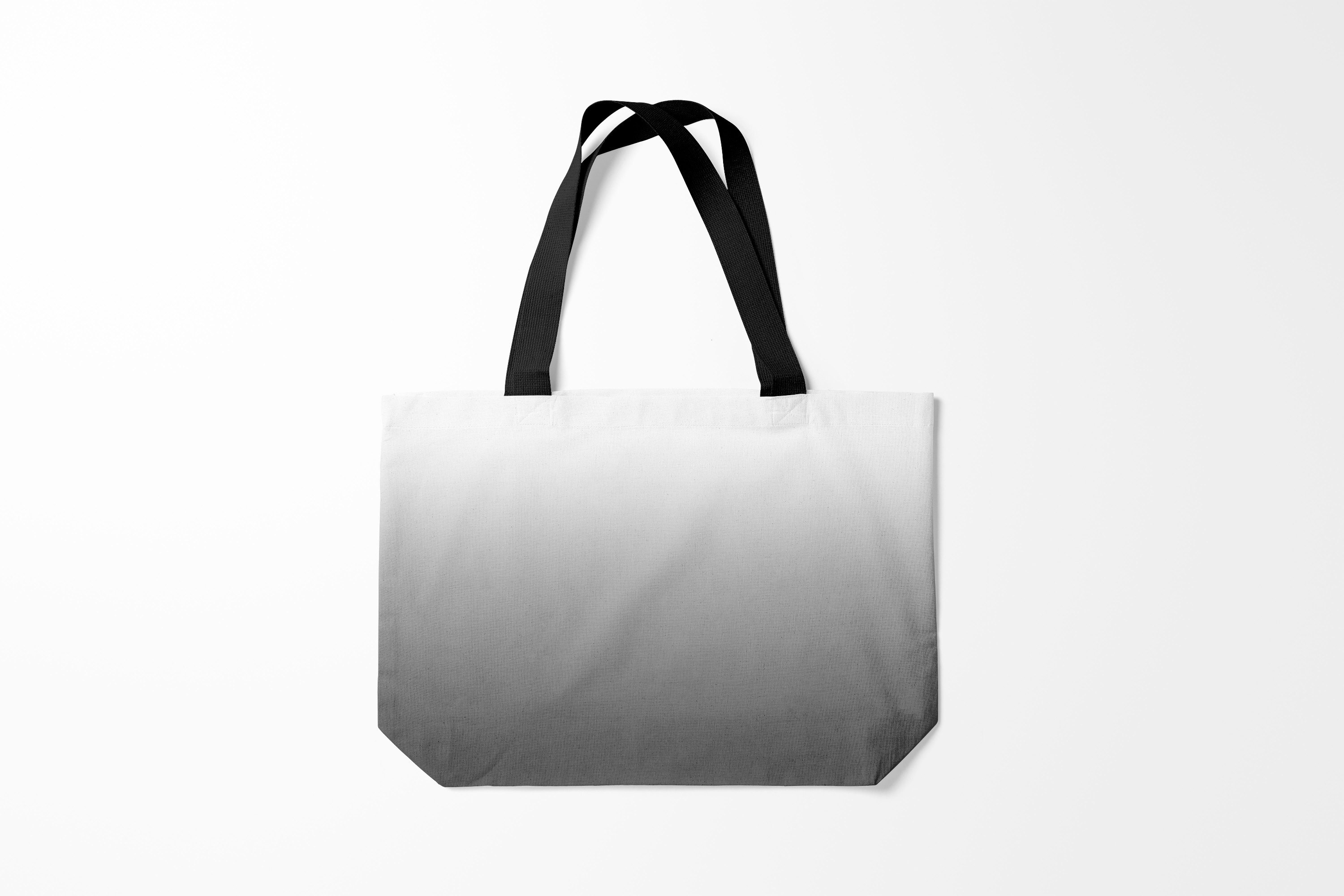 

Сумка шoппер унисекс Burnettie все Черно белый градиент, белый, все Черно белый градиент