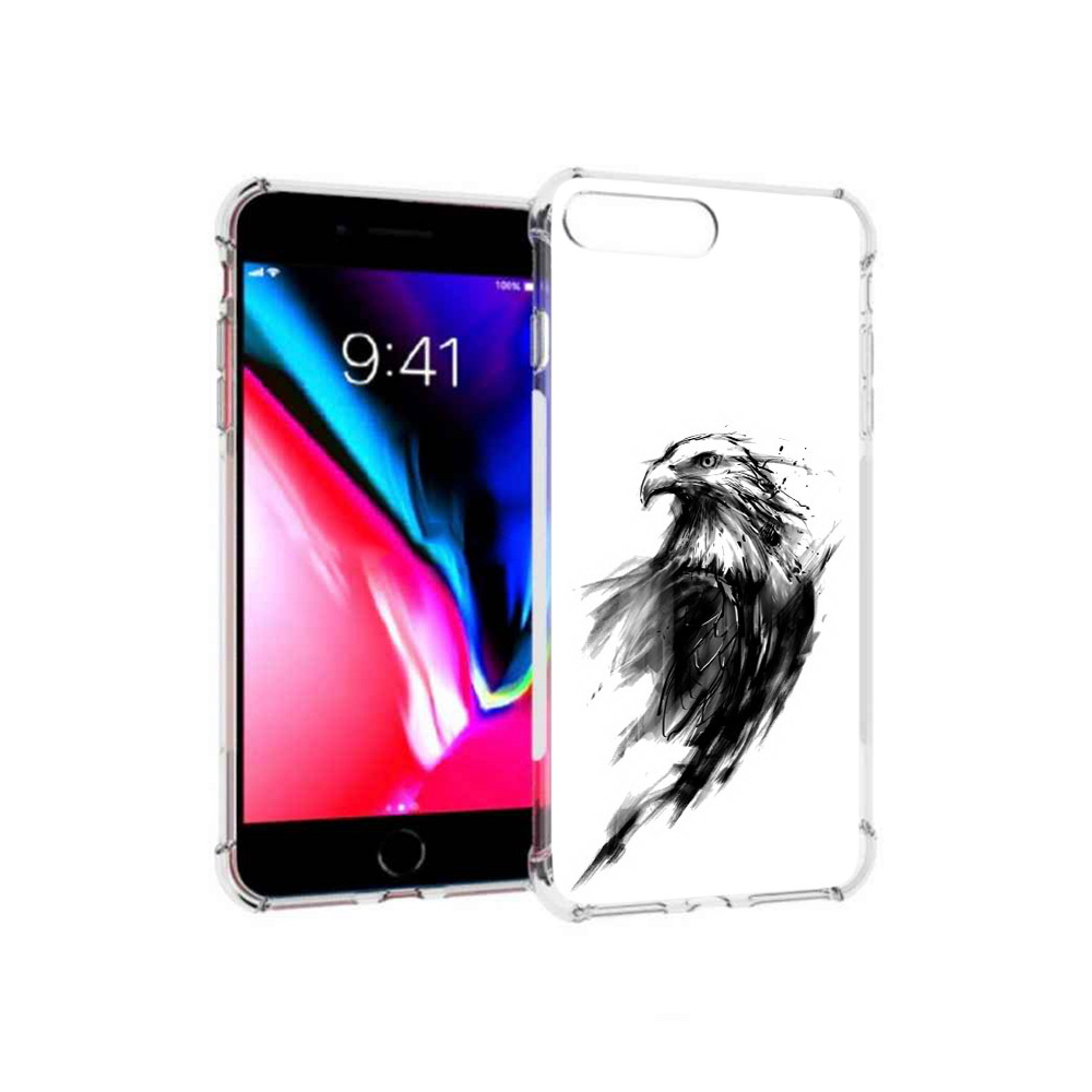 

Чехол MyPads Tocco для Apple iPhone 8 Plus чб птица (PT70866.609.670), Прозрачный, Tocco
