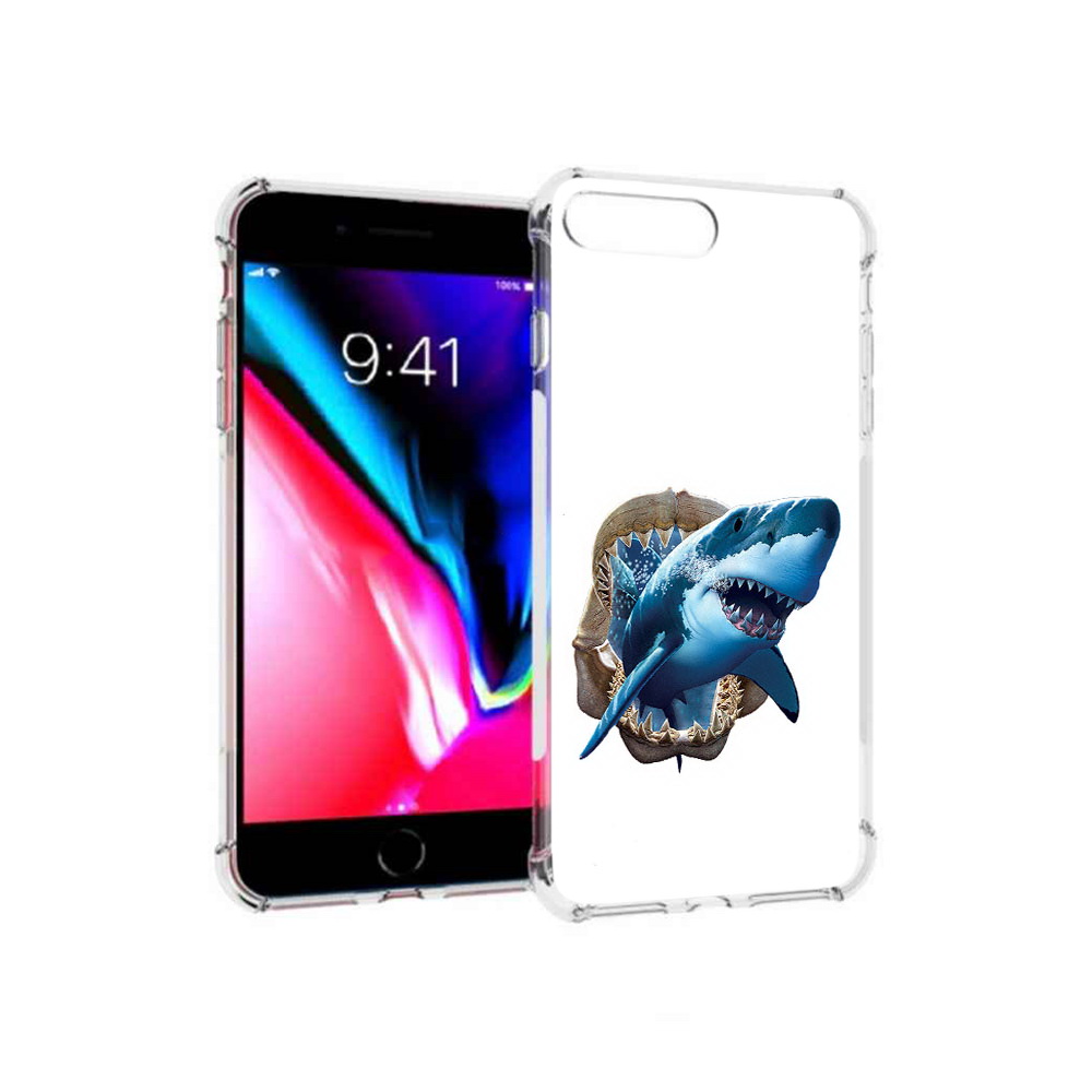 

Чехол MyPads Tocco для Apple iPhone 8 Plus челюсти (PT70866.609.675), Прозрачный, Tocco