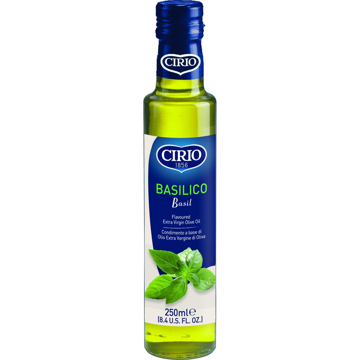 Оливковое масло Cirio Extra Virgin с базиликом 250 мл