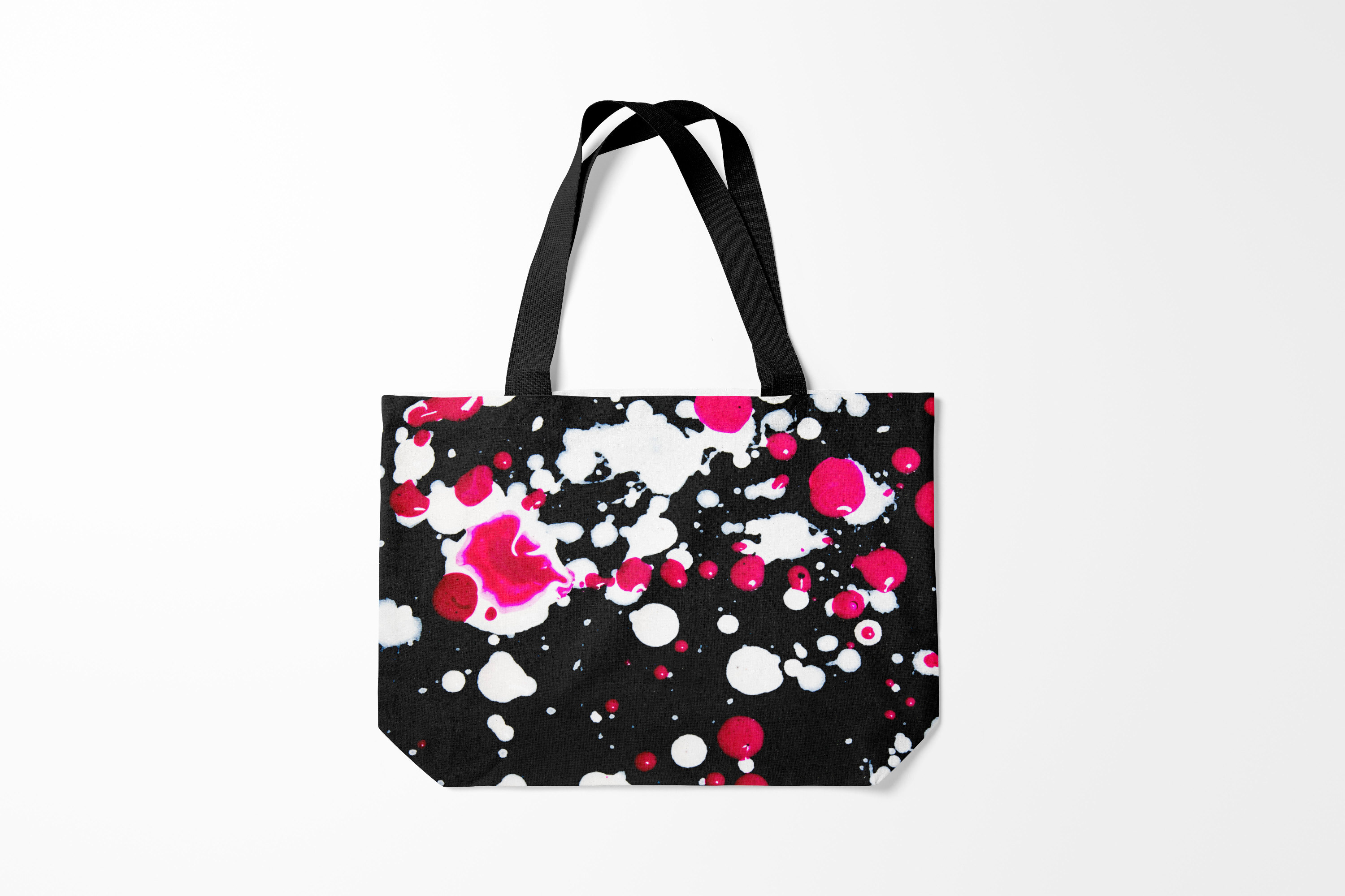 

Сумка шoппер унисекс Burnettie все Пятна стиля, черный, все Пятна стиля