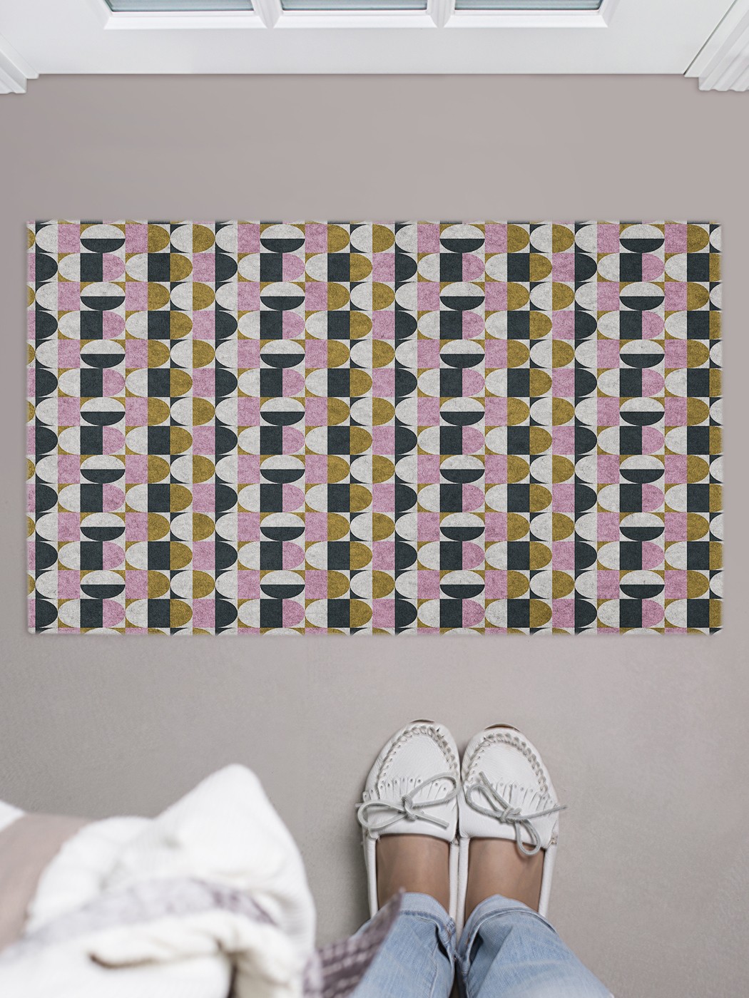 

Придверный коврик в прихожую для обуви, на резиновой основе, 75x45 см door_64382 JoyArty