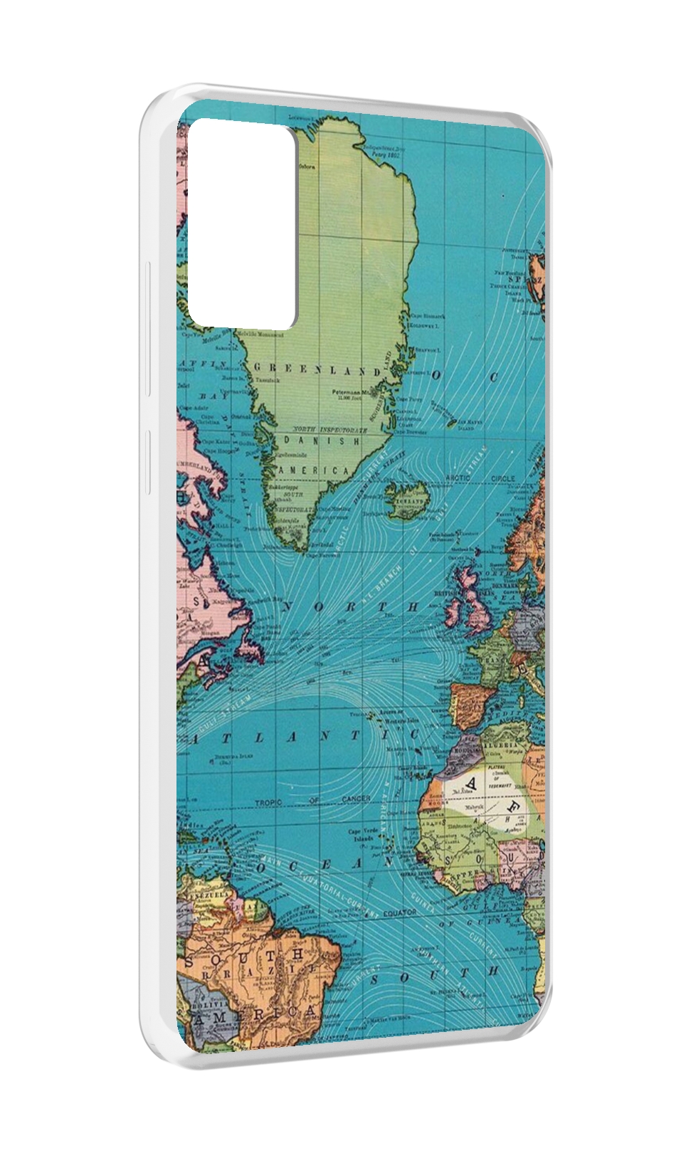 

Чехол MyPads старая карта земли для CUBOT P50, Прозрачный, Tocco