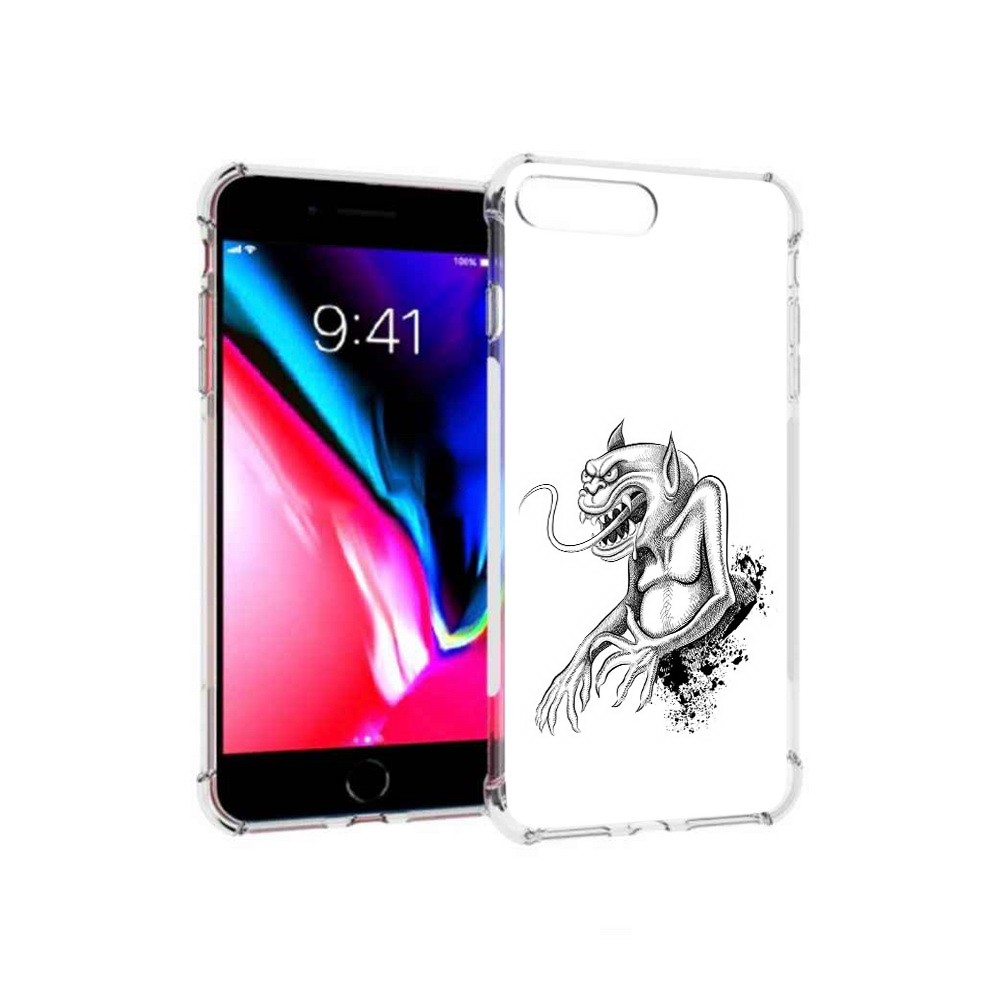 

Чехол MyPads Tocco для Apple iPhone 8 Plus чорт (PT70866.609.692), Прозрачный, Tocco