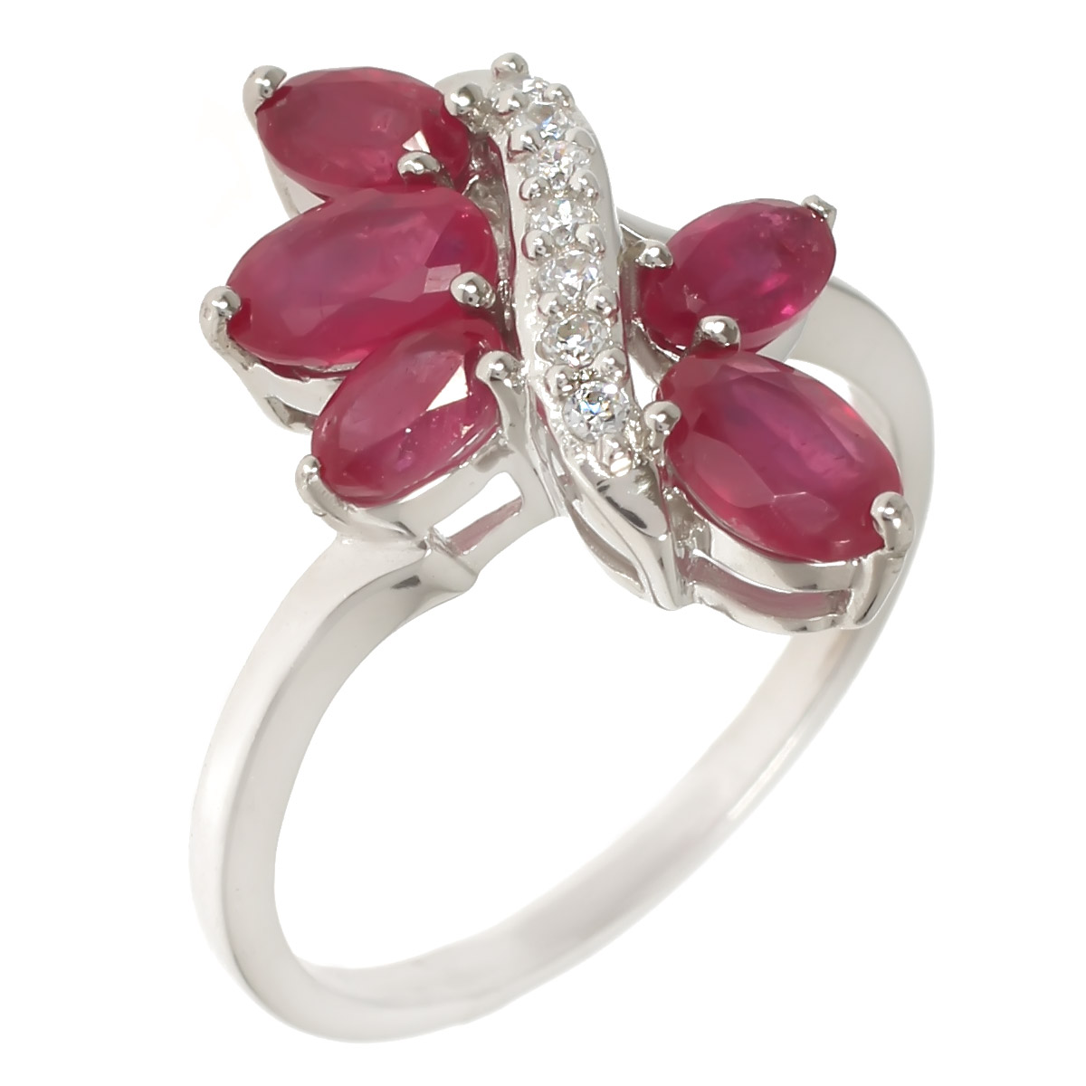 

Кольцо из серебра р. 17 Balex Jewellery 1454930022, рубин\фианит, 1454930022