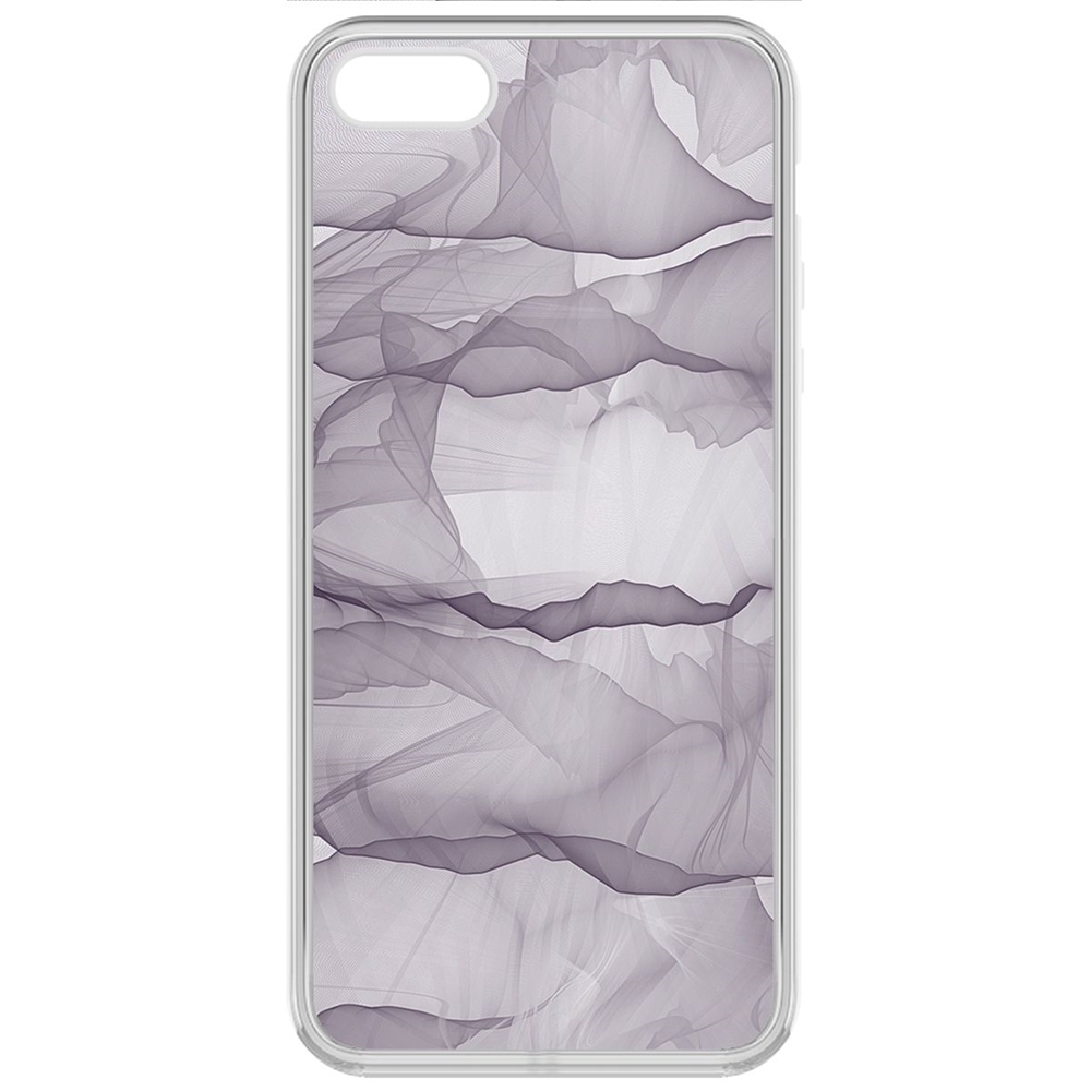 

Чехол-накладка Krutoff Clear Case Абстракт 1 для iPhone 5/5s, Прозрачный