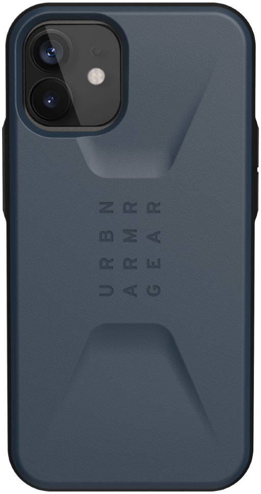 фото Чехол urban armor gear (uag) civilian series для iphone 12 mini, цвет темно-синий