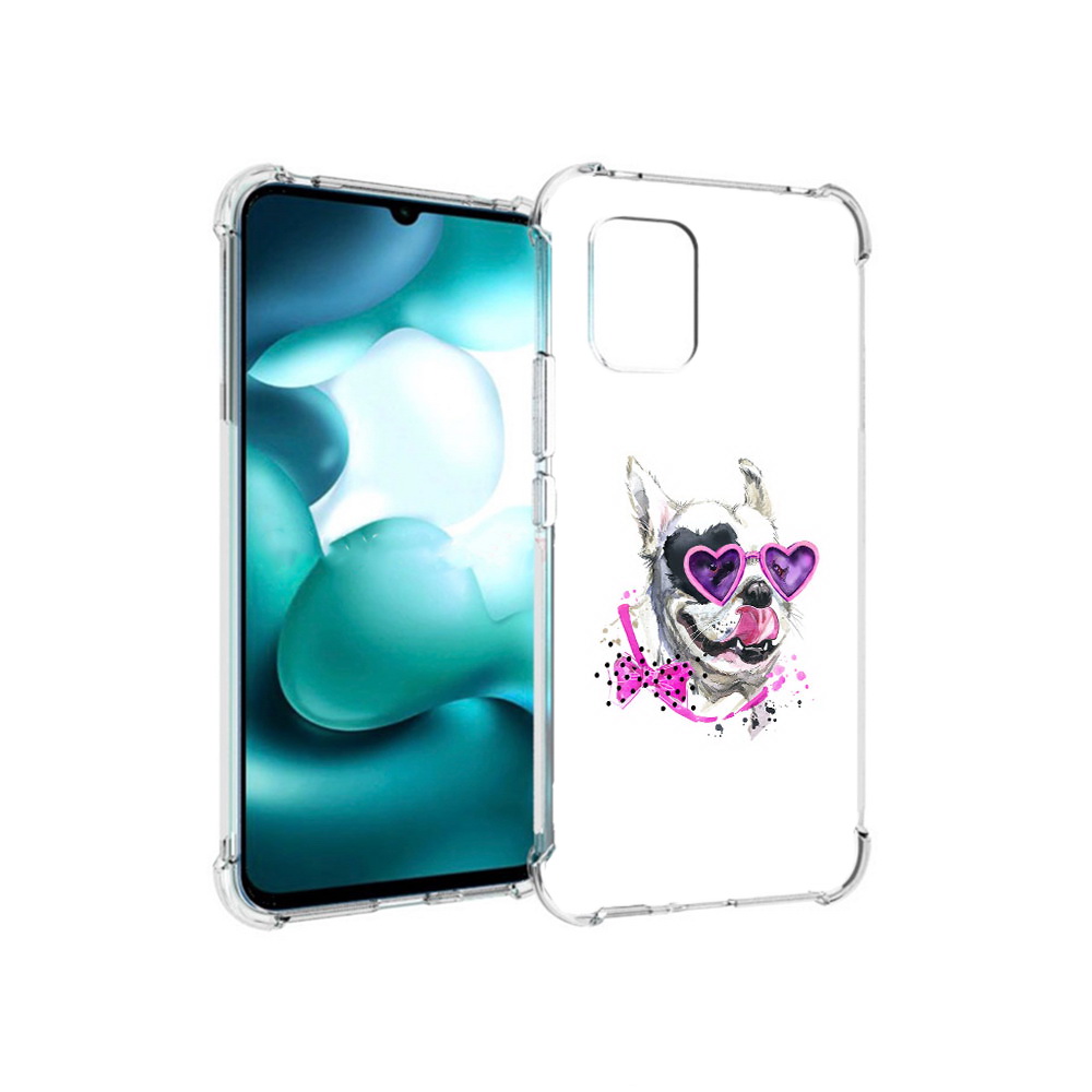 

Чехол MyPads Tocco для Xiaomi Mi 10 Lite акварельный пёс (PT150213.294.218), Прозрачный, Tocco