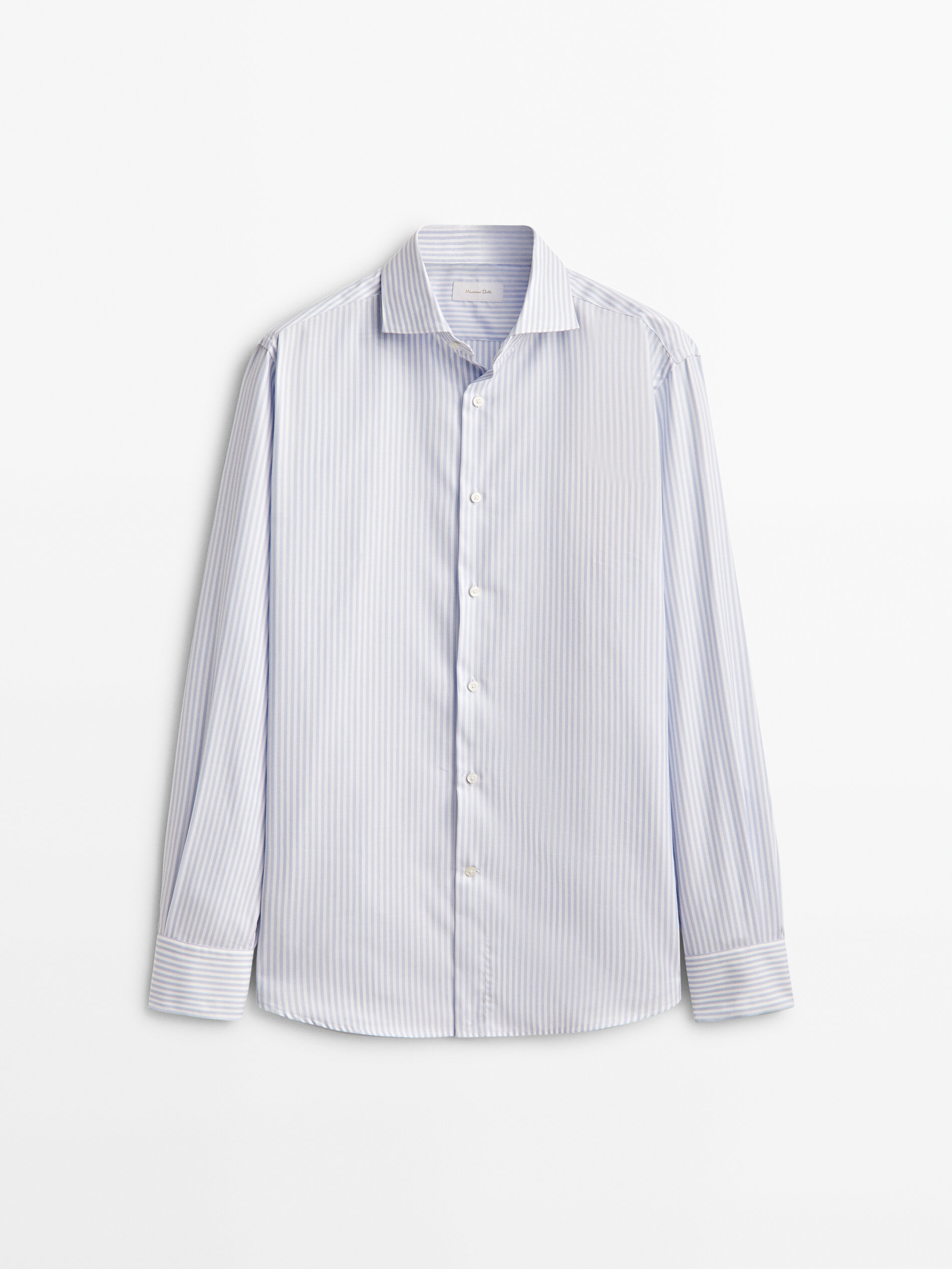 

Рубашка мужская Massimo Dutti 00134390406 синяя 41, 00134390406